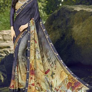Georgette Fabric Casual Printed Saree