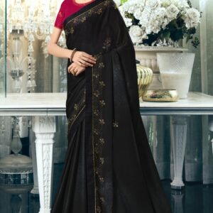 Georgette Silk Stone Work Fancy Saree