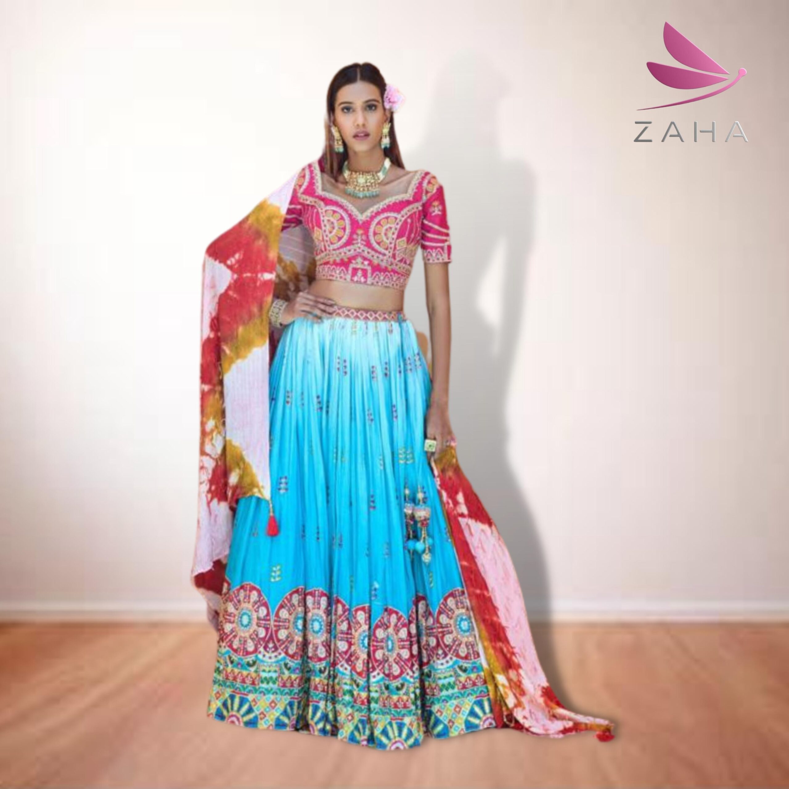 Innovative and Vivid Lehengas With Alluring Digital Print